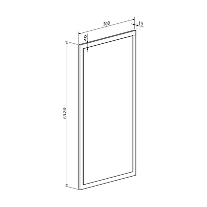 Entrance unit Ansia walnut oak 210x44.7x175cm