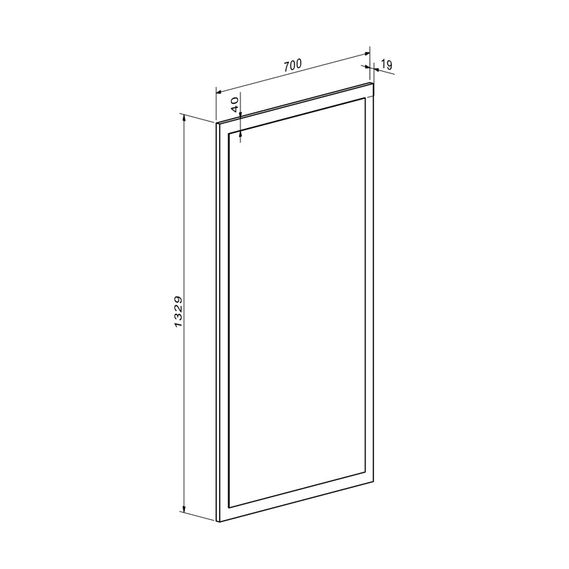 Entrance unit Ansia walnut oak 210x44.7x175cm