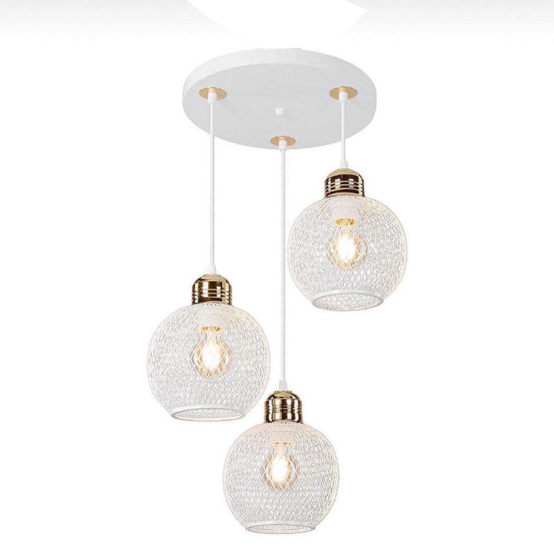 3-light ceiling light PWL-1035 pakoworld E27 white-golden D30x85cm