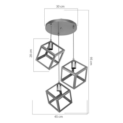 Ceiling light Deepora pakoworld E27 golden 30x80x80cm