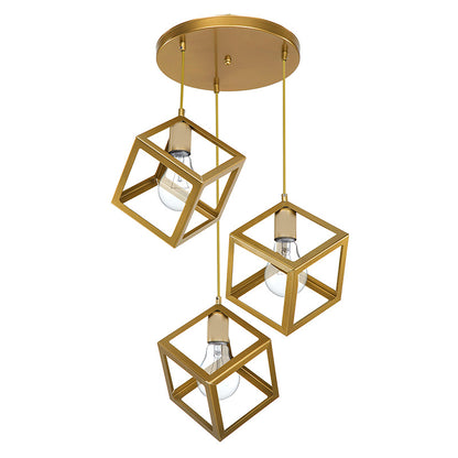 Ceiling light Deepora pakoworld E27 golden 30x80x80cm