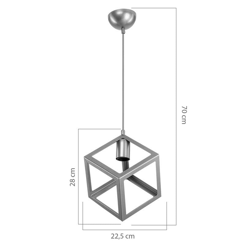 Ceiling light Deepora pakoworld E27 white D20x70cm