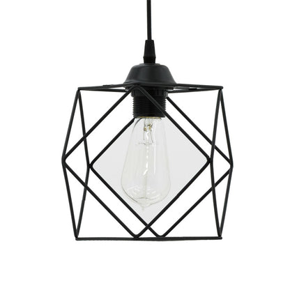 Ceiling light Alama pakoworld E27 black 20x20x74cm