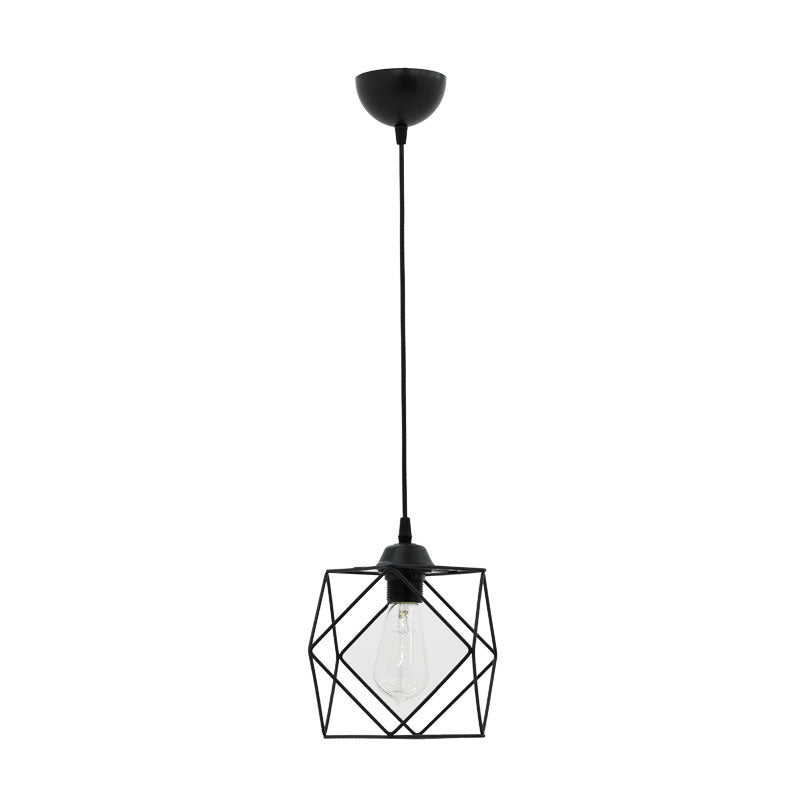 Ceiling light Alama pakoworld E27 black 20x20x74cm