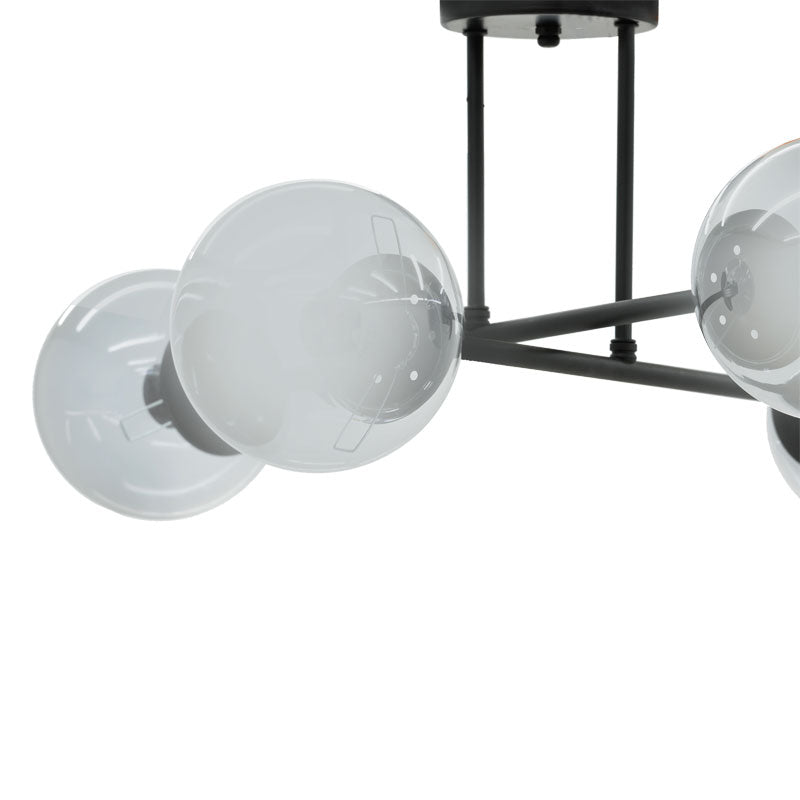 4-light ceiling light Limo pakoworld E27 black 60x60x30cm