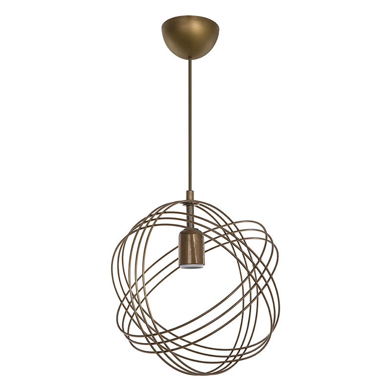 Ceiling light Idris E27 golden D30x75cm