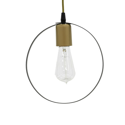 Ceiling lamp Florian pakoworld E27 black-gold D23x66cm