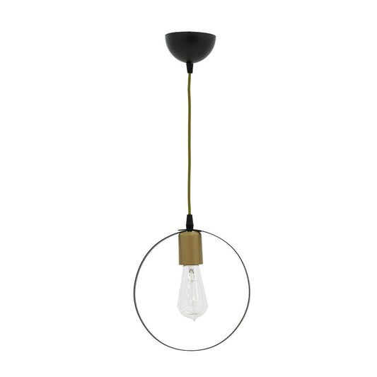 Ceiling lamp Florian pakoworld E27 black-gold D23x66cm