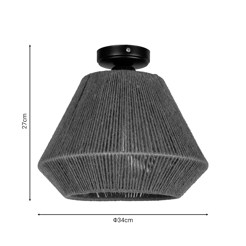 Ceiling lamp Corve pakoworld natural Φ34x27cm