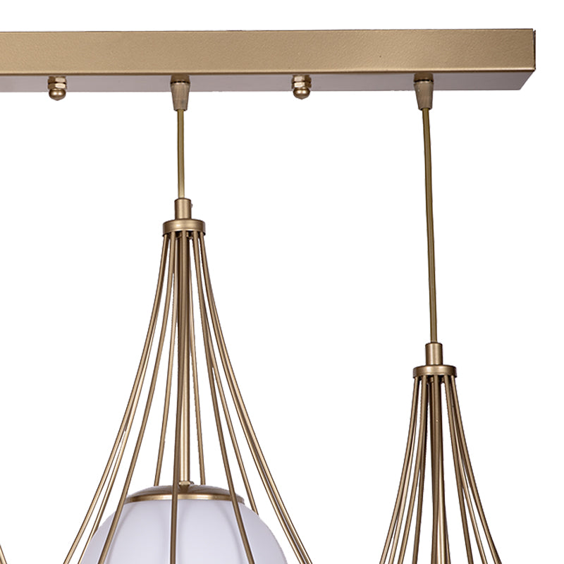 Three-light ceiling lamp Udren pakoworld white-gold 50x20x78cm