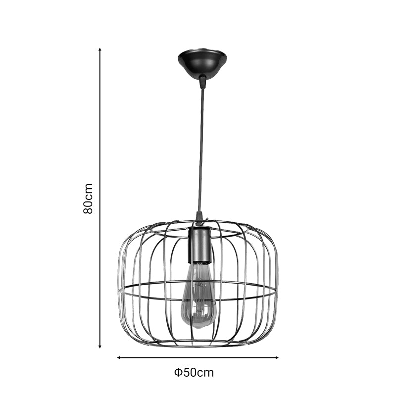 Single light ceiling lamp Urson pakoworld bronze metal Φ30x80cm