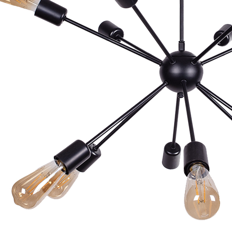 Ceiling light Gelen pakoworld black metal 30x30x70cm