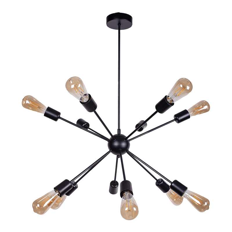 Ceiling light Gelen pakoworld black metal 30x30x70cm