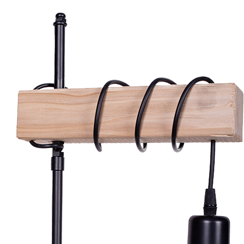 Table lamp Kabre pakoworld black metal 25x6x57cm