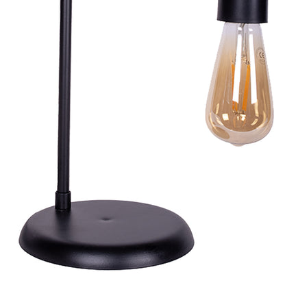 Table lamp Kabre pakoworld black metal 25x6x57cm