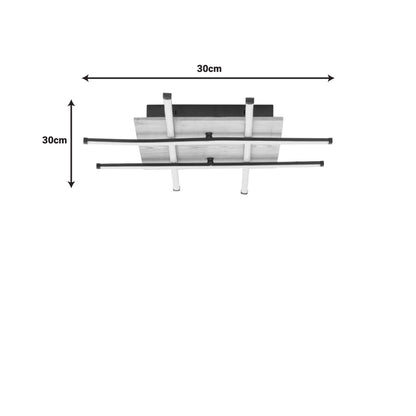 Ceiling light Plan pakoworld led gold metal 30x30x20cm