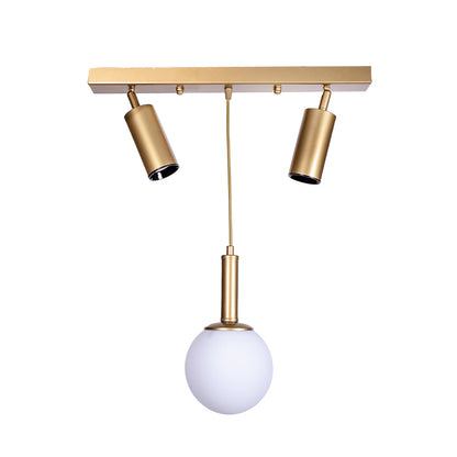 Ceiling light Barten pakoworld E27 gold metal 45x30x45cm