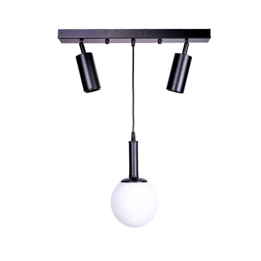 Ceiling light Barten pakoworld E27 black metal 45x30x45cm