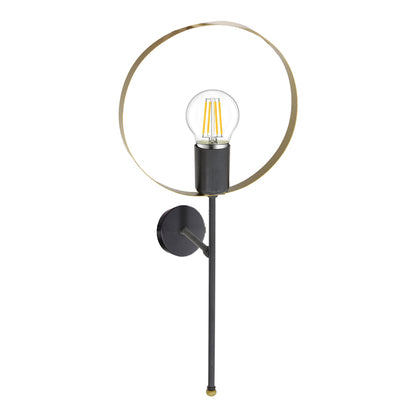 Wall lamp Bendia E27 black-gold metal 25x15x52cm