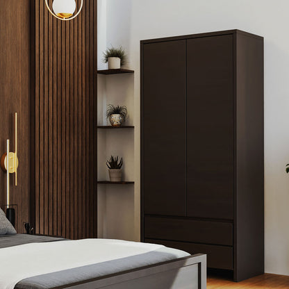 Wardrobe Selina pakoworld wenge 90x55.5x200.5cm