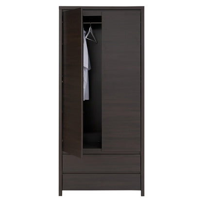 Wardrobe Selina pakoworld wenge 90x55.5x200.5cm