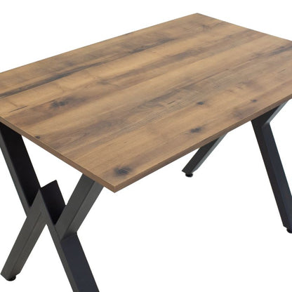 Table August pakoworld walnut-black 110x70x73cm