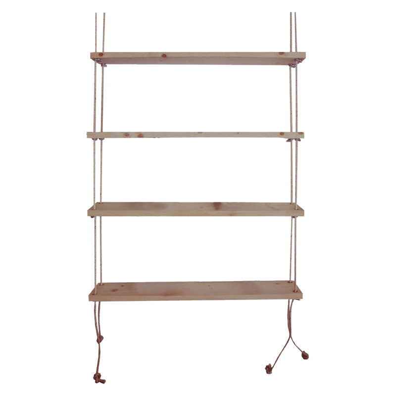 Wall set unit Rabia pakoworld solid wood walnut 99x16x170cm