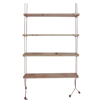 Wall set unit Rabia pakoworld solid wood walnut 99x16x170cm