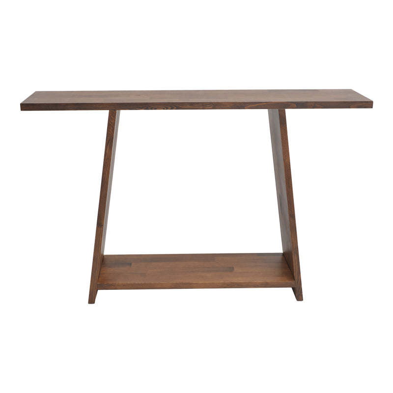 Console Edgar pakoworld natural pine wood 30mm walnut 139x29x90cm