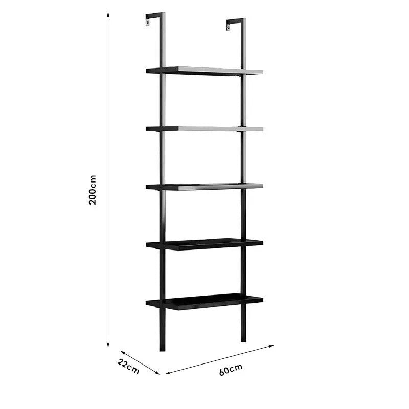 wall shelf Harris black 60x22x200cm