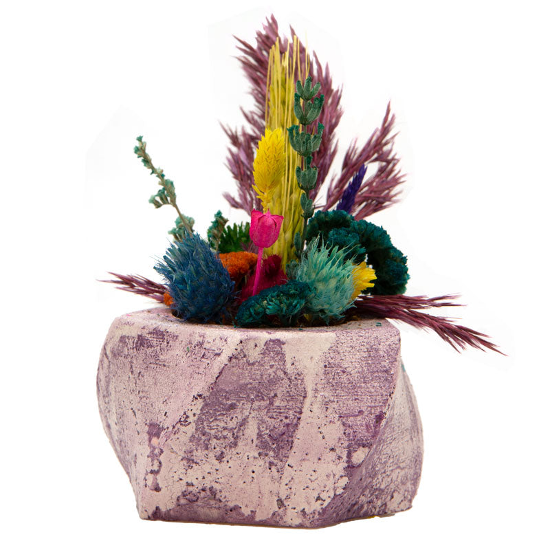 Artificial potted plant Green16 Pakoworld purple 6x6.5x17cm