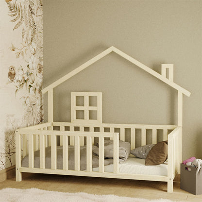 Children's bed Amias pakoworld pine wood natural 90x190cm