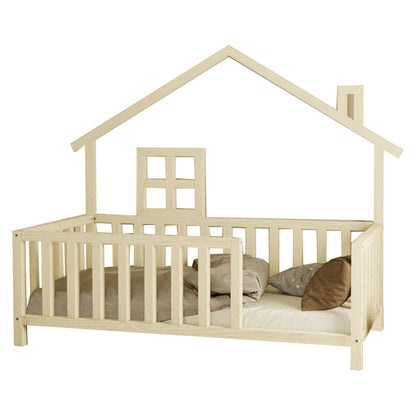 Children's bed Amias pakoworld pine wood natural 90x190cm