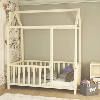 Children's bed Page pakoworld pine wood natural colour 100x200cm