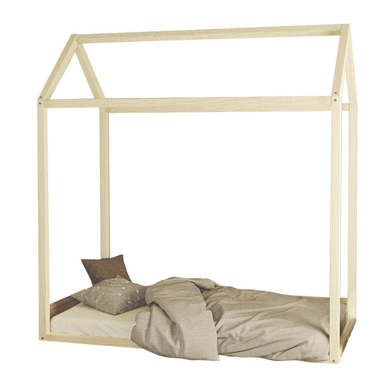 Children's bed Palace pakoworld pine wood natural color natural 70x140cm