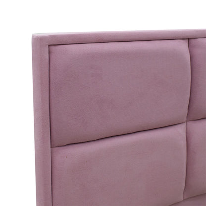 Double Bed Blair pakoworld fabric color pink 160x200cm