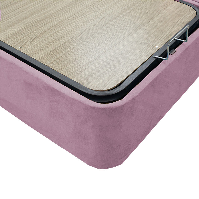 Double Bed Blair pakoworld fabric color pink 160x200cm