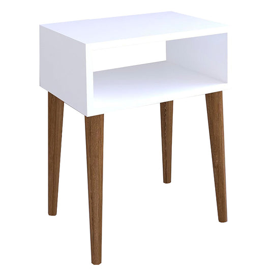 Nightstand Hank pakoworld white-walnut 45x30x60cm