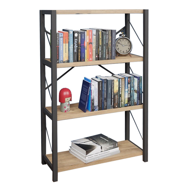 Bookcase Giulio pakoworld walnut-black 60x34x120cm