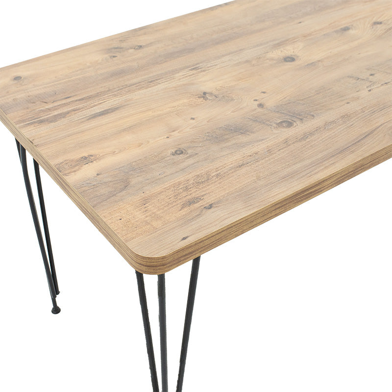 Table Bruce pakoworld walnut-black 120x73x73cm