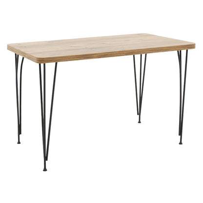 Table Bruce pakoworld walnut-black 120x73x73cm