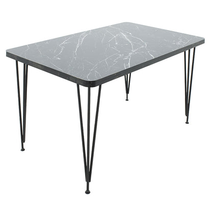 Table Bruce pakoworld black marble-black 120x73x73cm