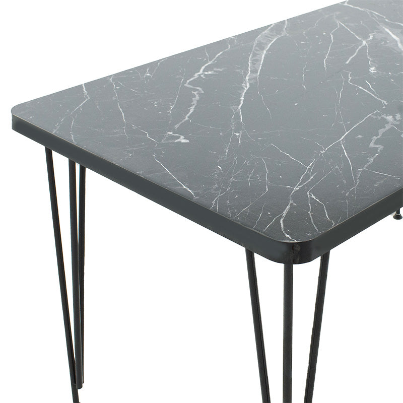 Table Bruce pakoworld black marble-black 120x73x73cm