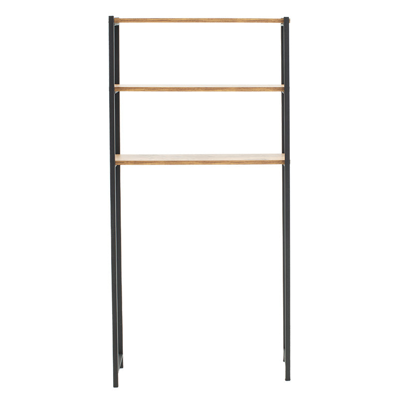 Bathroom rack Alessandro pakoworld walnut-black 70x21x150cm