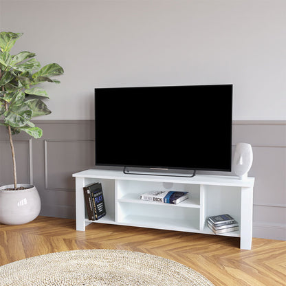 Tv stand Tserium pakoworld melamine white 120x30x45cm