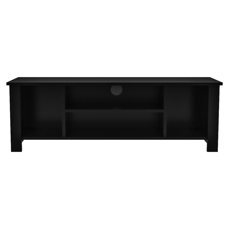 Tv stand Tserium pakoworld melamine black 120x30x45cm