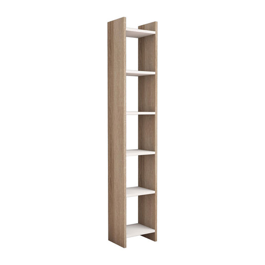 Bookcase Darco pakoworld melamine oak-white 28.6x22x160cm