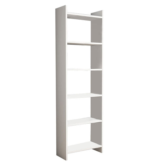 Bookcase Darco pakoworld melamine white 48.6x22x160cm