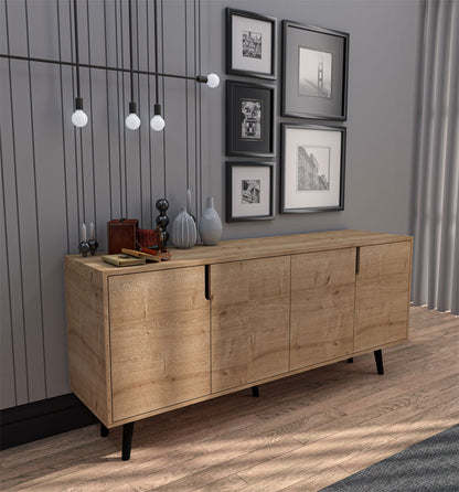 Buffet Sennan pakoworld melamine oak 180x45x80cm