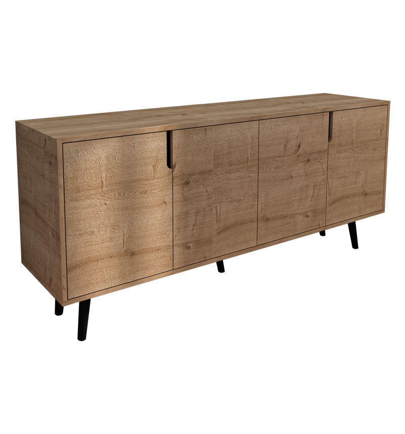 Buffet Sennan pakoworld melamine oak 180x45x80cm